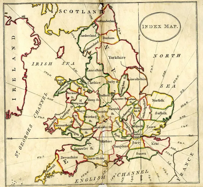 Framed Print : England and Wales Framed Print : England and Wales