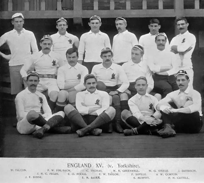 Framed Print : England XV Rugby Team in the 1890s Framed Print : England XV Rugby Team in the 1890s
