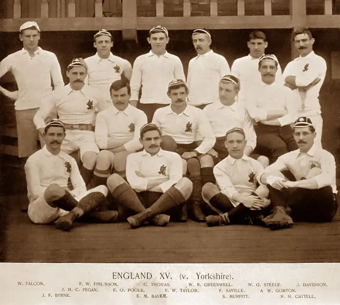 Framed Print : England XV Rugby Team in the 1890s Framed Print : England XV Rugby Team in the 1890s