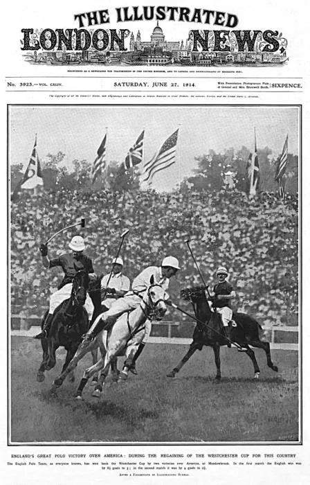 Framed Print : Englands victory over America in polo, 1914 Framed Print : Englands victory over America in polo, 1914