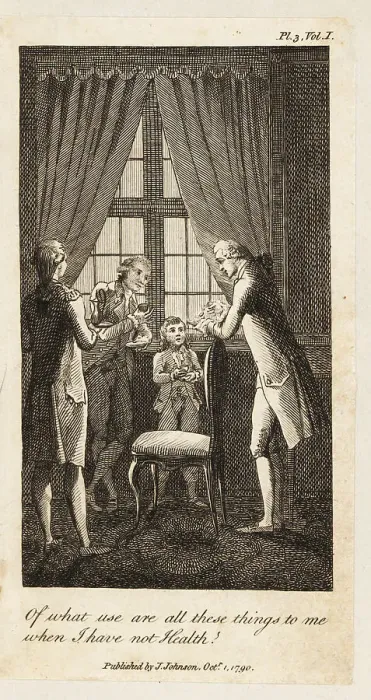 Framed Print : English aristocrat and guests drinking coffee in a drawing room Framed Print : English aristocrat and guests drinking coffee in a drawing room