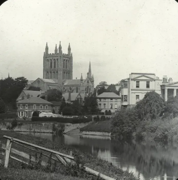 Framed Print : English Cathedrals - Hereford Cathedral Framed Print : English Cathedrals - Hereford Cathedral