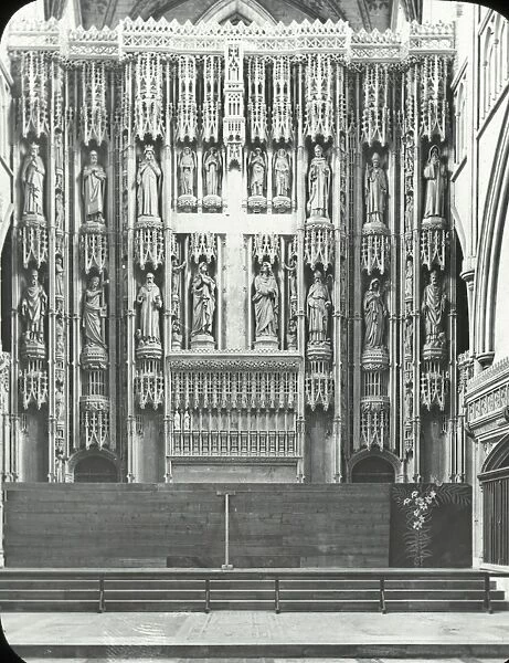 English Cathedrals - High Altar screen - St Albans