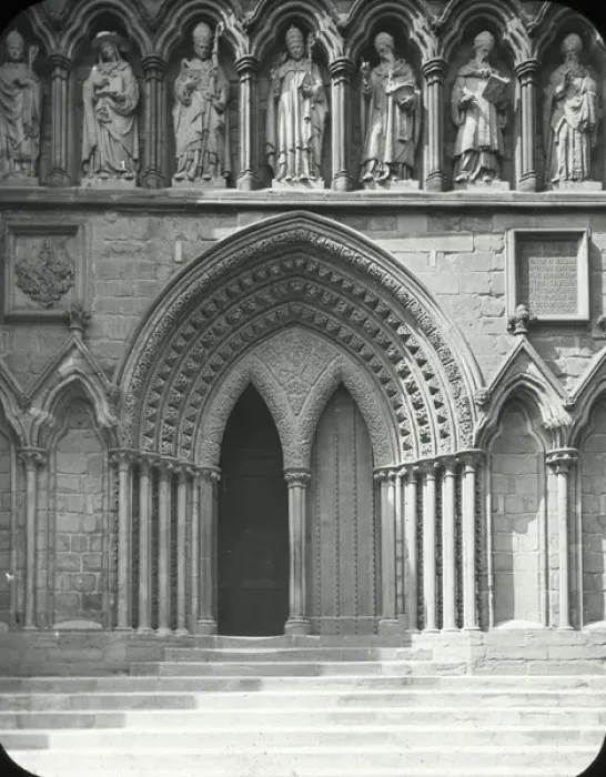 Framed Print : English Cathedrals - South Door Lichfield Framed Print : English Cathedrals - South Door Lichfield