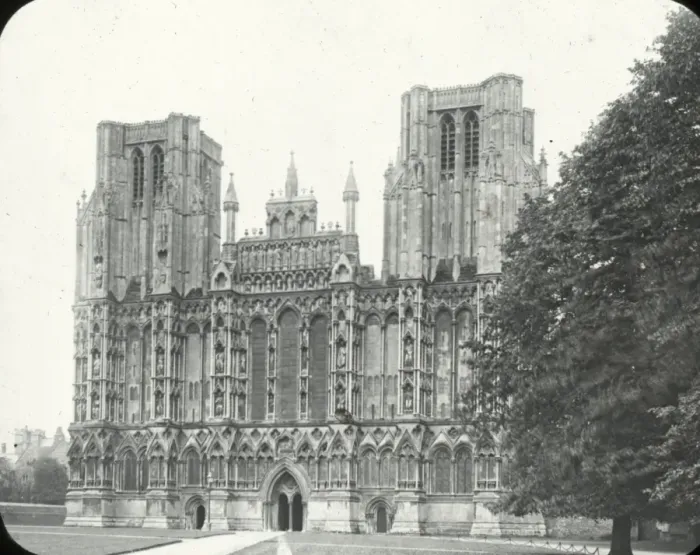 Framed Print : English Cathedrals - West Front Wells Framed Print : English Cathedrals - West Front Wells