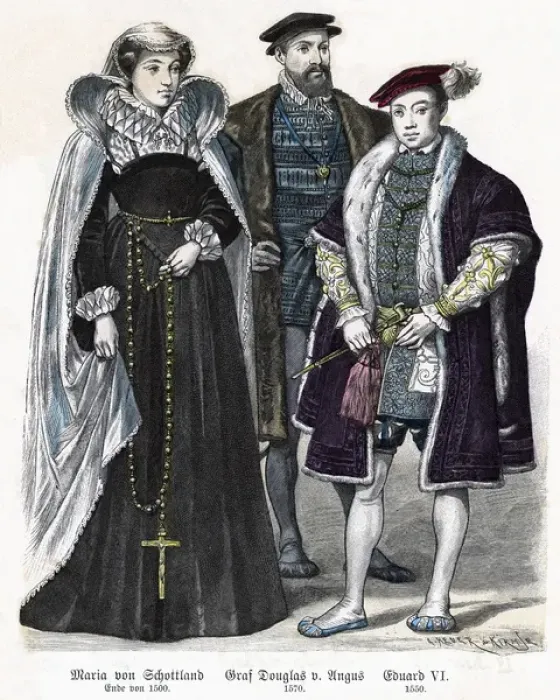 Framed Print : English Costume C16Th Framed Print : English Costume C16Th