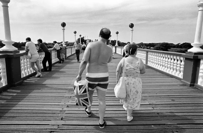 Framed Print : English couple, Southport Framed Print : English couple, Southport