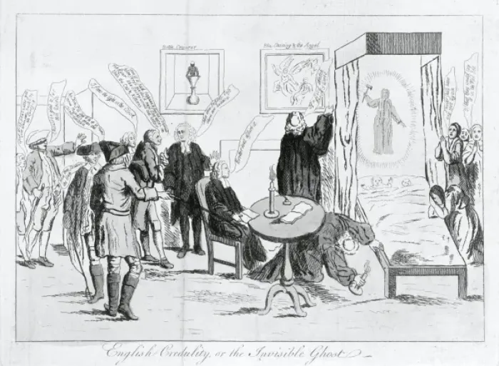 Framed Print : English credulity, or the invisible ghost Framed Print : English credulity, or the invisible ghost