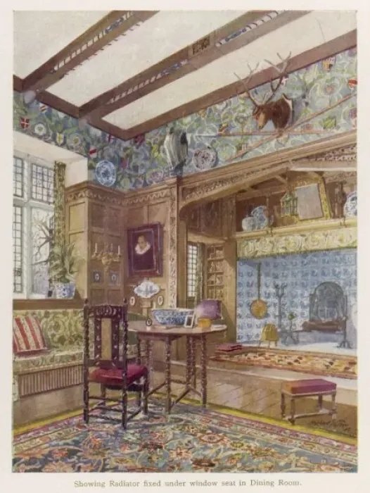Framed Print : An English Dining Room Framed Print : An English Dining Room