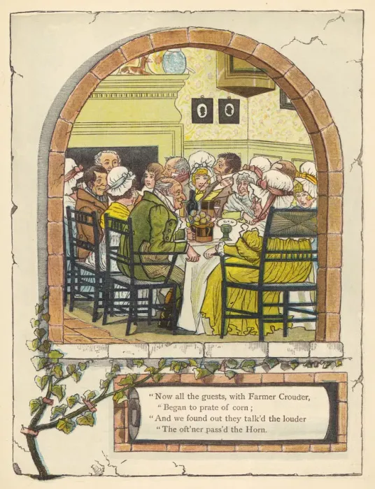 Framed Print : ENGLISH DINNER PARTY Framed Print : ENGLISH DINNER PARTY