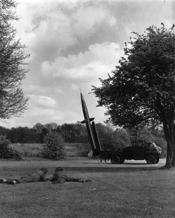 Framed Print : The English Electric Blue Water surface-to-surface missile