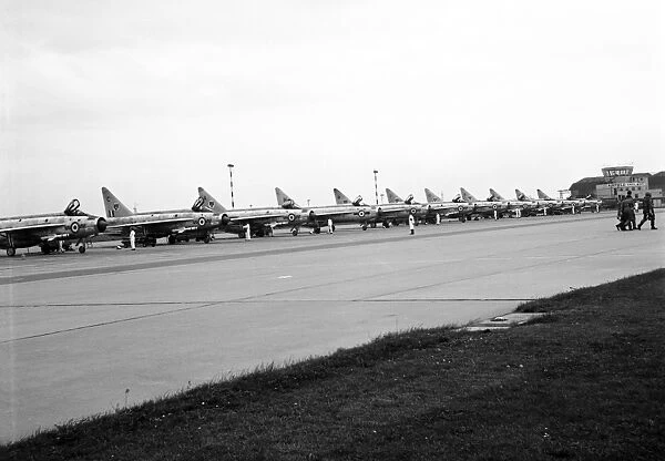 English Electric Lightnings x 11 from 74 Squadron RAF