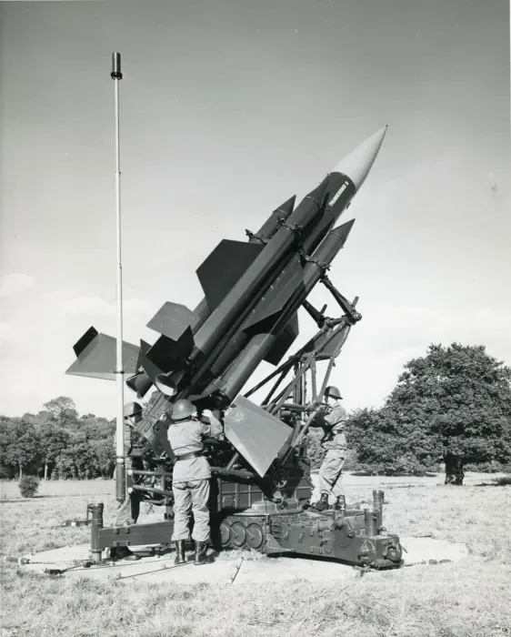 Framed Print : English Electric Thunderbird surface-to-air guided missiles Framed Print : English Electric Thunderbird surface-to-air guided missiles