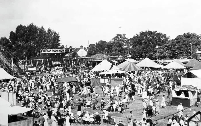 Framed Print : An English fair or carnival, probably 1930s Framed Print : An English fair or carnival, probably 1930s