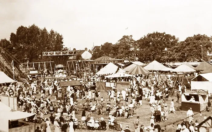 Framed Print : An English fair or carnival, probably 1930s Framed Print : An English fair or carnival, probably 1930s