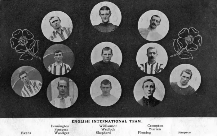 Framed Print : English International Football Team Framed Print : English International Football Team