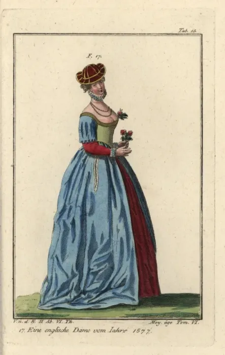 Framed Print : English lady, 1577 Framed Print : English lady, 1577