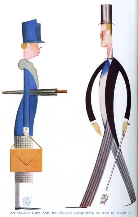 Framed Print : English Lady and English Gentleman by Garretto Framed Print : English Lady and English Gentleman by Garretto