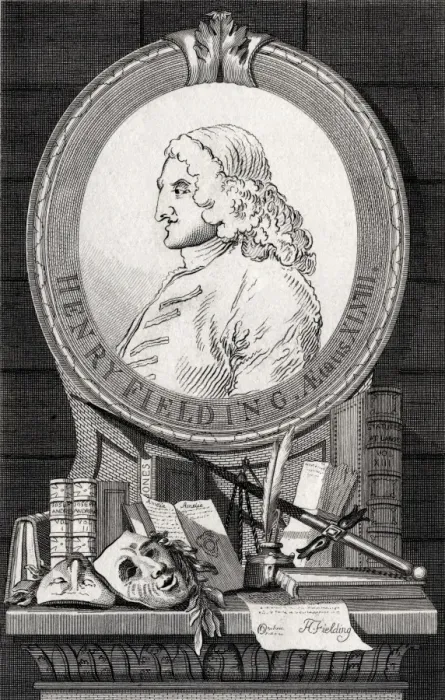 Framed Print : English Novelist Henry Fielding
