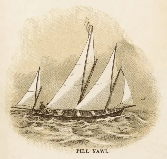 Framed Print : English Pill Yawl Framed Print : English Pill Yawl