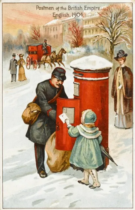 Framed Print : English postman Framed Print : English postman