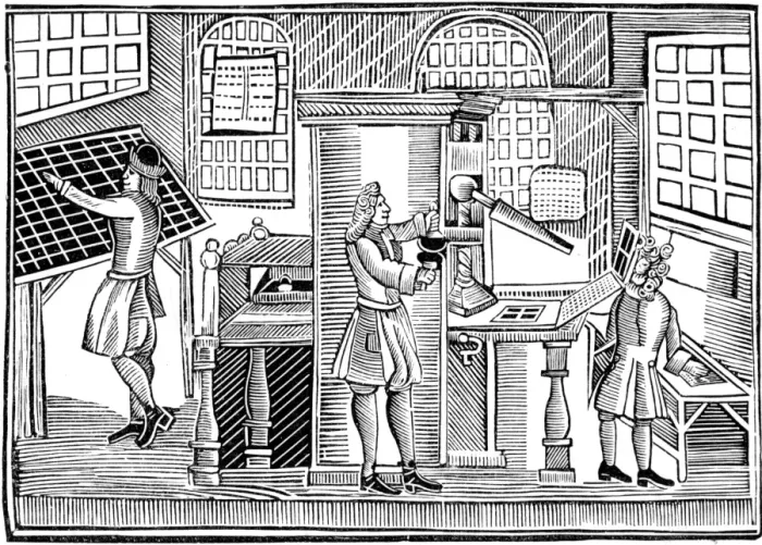 Framed Print : English Printer 1710 Framed Print : English Printer 1710