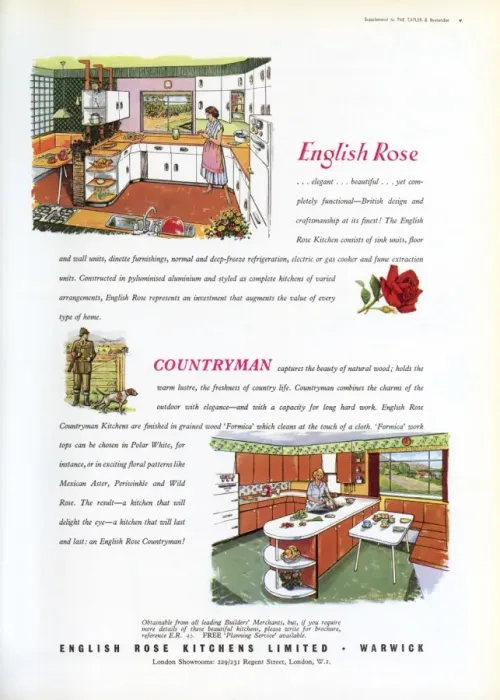 Framed Print : English Rose Kitchens advertisement Framed Print : English Rose Kitchens advertisement