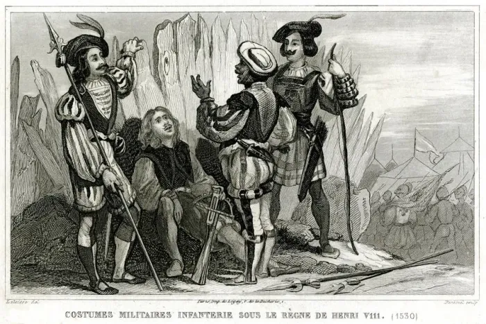 Framed Print : ENGLISH SOLDIERS 1530 Framed Print : ENGLISH SOLDIERS 1530