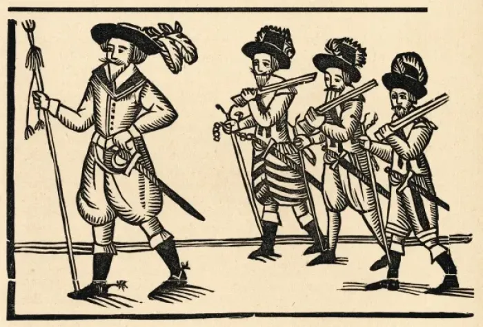 Framed Print : English Soldiers Ca 1690 Framed Print : English Soldiers Ca 1690