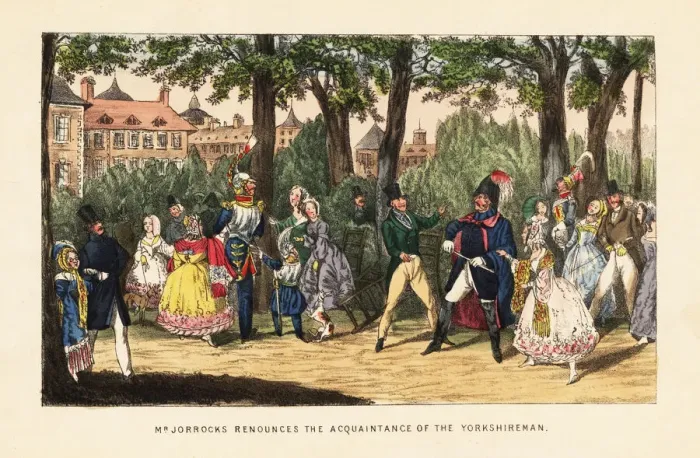 Framed Print : English tourists promenading in the Tuileries Garden Framed Print : English tourists promenading in the Tuileries Garden