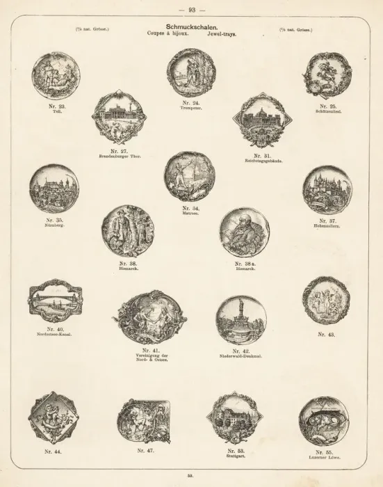 Framed Print : Engraved decorative jewel trays Framed Print : Engraved decorative jewel trays