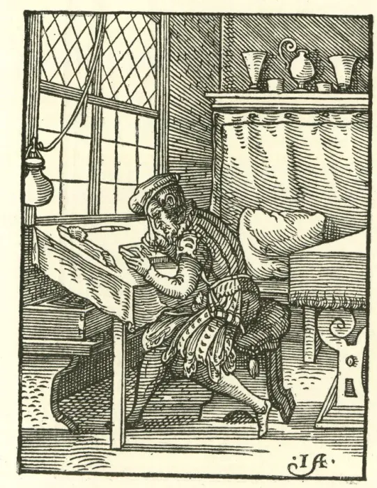 Framed Print : The Engraver by Jost Amman Framed Print : The Engraver by Jost Amman