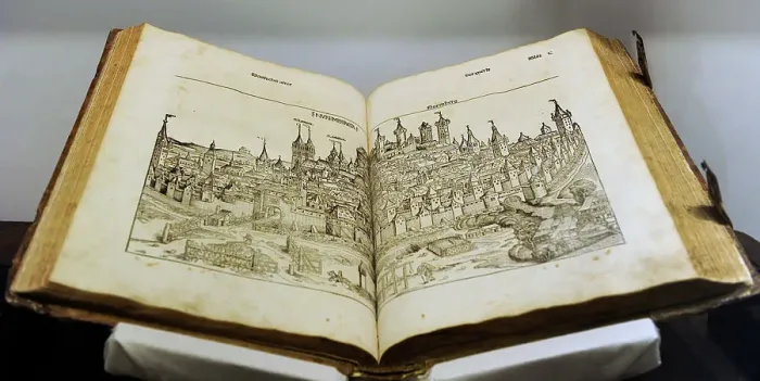 Framed Print : Engraving depicting the city of Nuremberg. Nuremberg Chronic Framed Print : Engraving depicting the city of Nuremberg. Nuremberg Chronic
