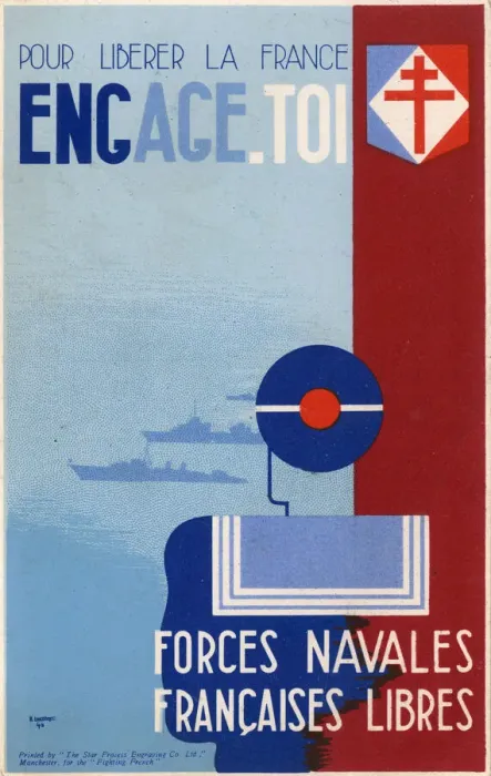Framed Print : Enlist with the Free French Navy Framed Print : Enlist with the Free French Navy