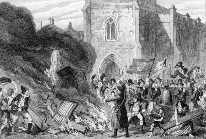 Framed Print : ENNISCORTHY CHURCH 1798 Framed Print : ENNISCORTHY CHURCH 1798
