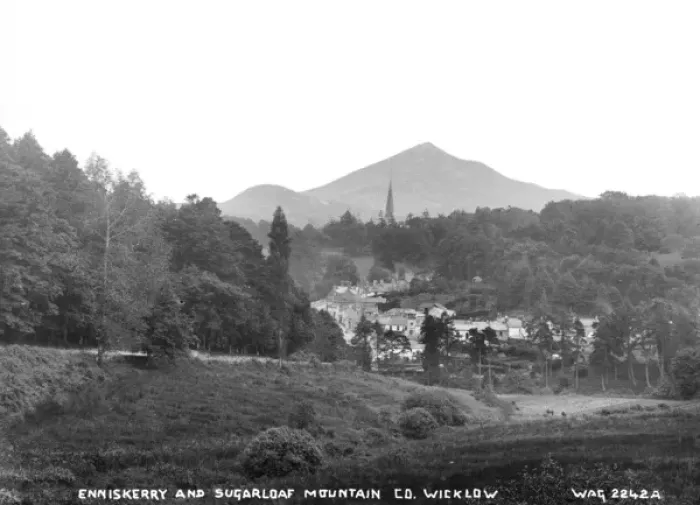 Framed Print : Enniskerry and Sugarloaf Mountain Co, Wicklow Framed Print : Enniskerry and Sugarloaf Mountain Co, Wicklow