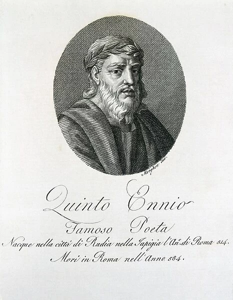 ENNIUS, Quintus (239-169 BC). Writer during the