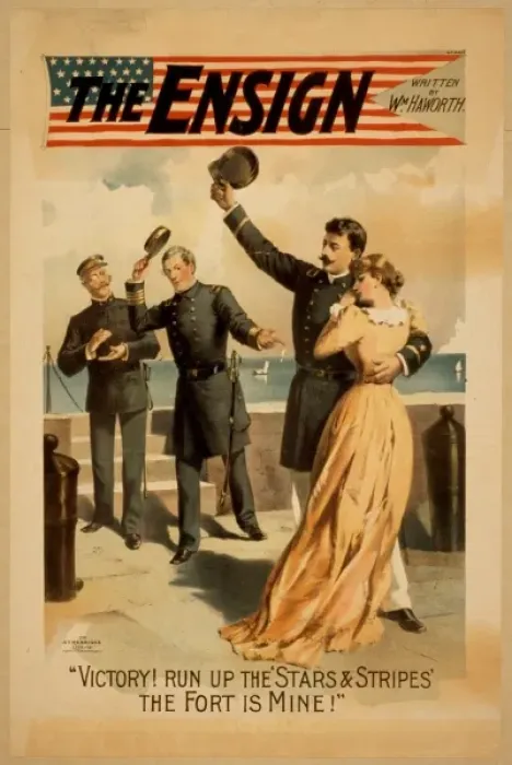 Framed Print : The ensign written by Wm. Haworth Framed Print : The ensign written by Wm. Haworth