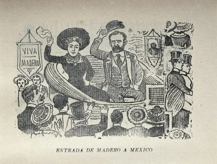 Framed Print : Entering Mexico, 1911. Engraving Framed Print : Entering Mexico, 1911. Engraving