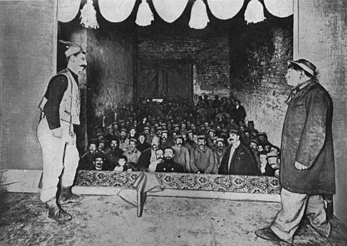 Framed Print : Entertainment at the Front, WW1 Framed Print : Entertainment at the Front, WW1