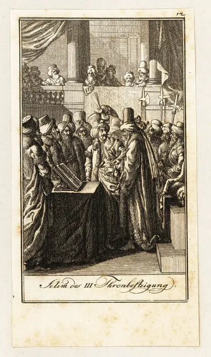 Framed Print : The enthronement of Selim III, 1789 Framed Print : The enthronement of Selim III, 1789