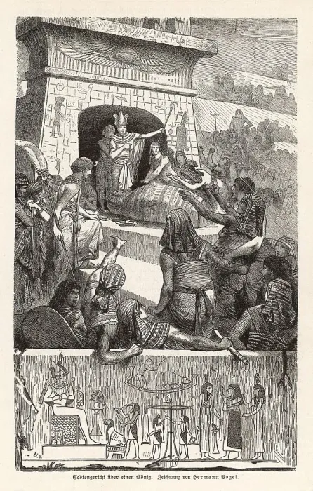 Framed Print : Entombment of an Egyptian king Framed Print : Entombment of an Egyptian king