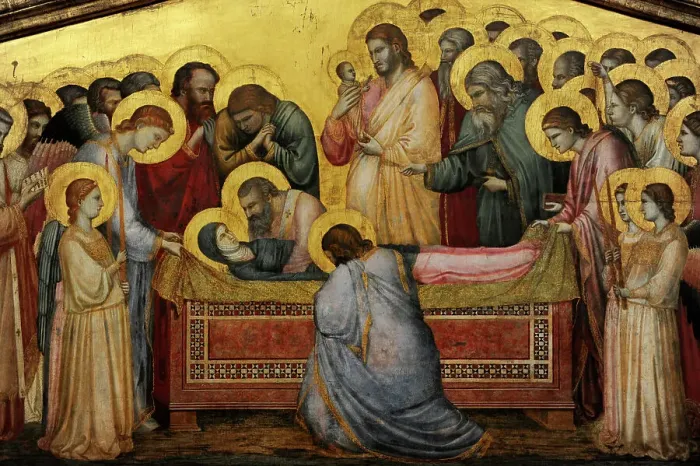 Framed Print : The Entombment of Mary, by Giotto di Bondone Framed Print : The Entombment of Mary, by Giotto di Bondone