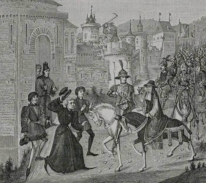 Framed Print : Entrance into Avignon of the French King Louis Framed Print : Entrance into Avignon of the French King Louis