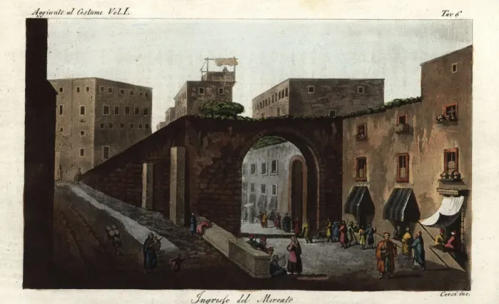 Framed Print : Entrance to the bazaar or market of Jerusalem, Israel, 1800s Framed Print : Entrance to the bazaar or market of Jerusalem, Israel, 1800s