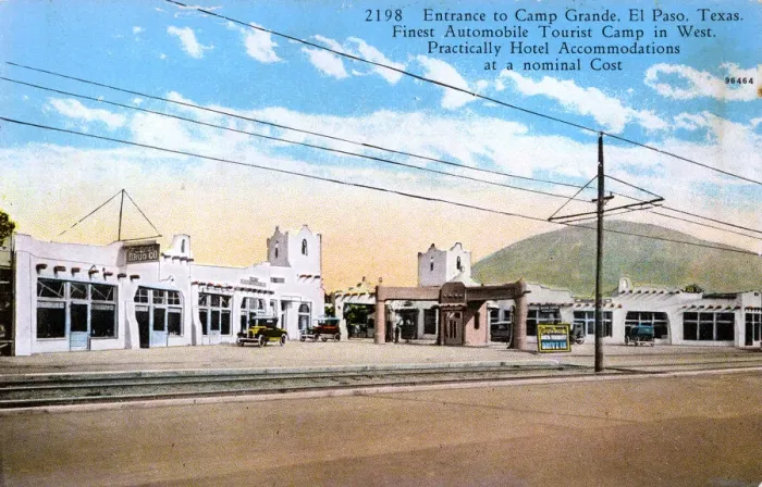 Framed Print : Entrance to Camp Grande, El Paso, Texas, USA Framed Print : Entrance to Camp Grande, El Paso, Texas, USA