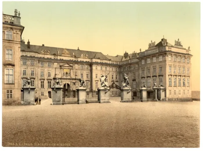 Framed Print : Entrance to castle, Prague, Bohemia, Austro-Hungary Framed Print : Entrance to castle, Prague, Bohemia, Austro-Hungary
