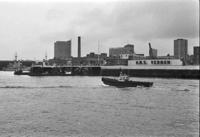 Framed Print : Entrance to the docks, Portsmouth Framed Print : Entrance to the docks, Portsmouth