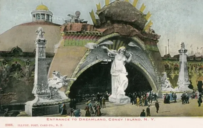 Framed Print : Entrance to Dreamland - Coney Island, NY Framed Print : Entrance to Dreamland - Coney Island, NY