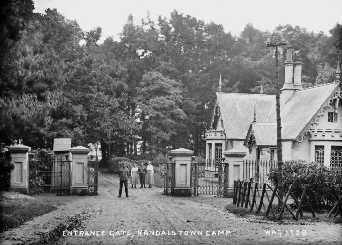 Framed Print : Entrance Gate, Randalstown Camp Framed Print : Entrance Gate, Randalstown Camp